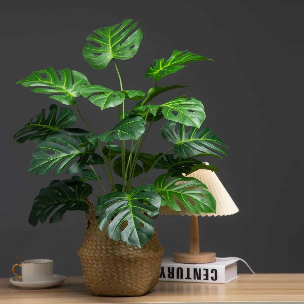 65cm Large Artificial Monstera Fake Plant